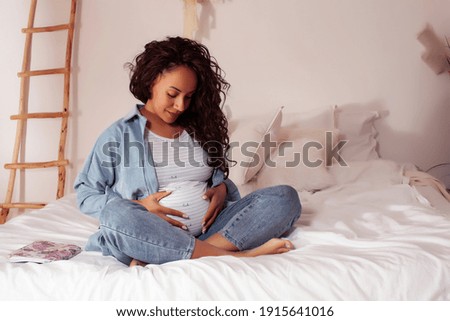 Similar – Image, Stock Photo pregnancy Pregnant