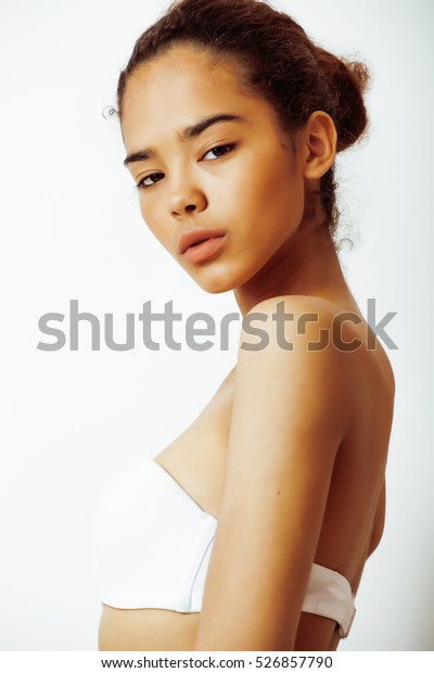 Naked afro american teen girl