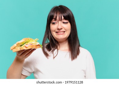 Young Pretty Curvy Woman Doubting Uncertain Stock Photo 1979151128 ...