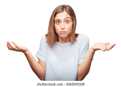 Young Pretty Woman Doubting Stock Photo 1065055328 | Shutterstock