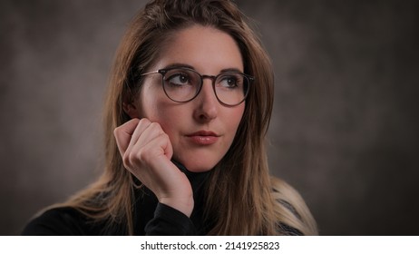 Young Pretty Woman In Her Mid 20s - Portrait Shot - Studio Photography