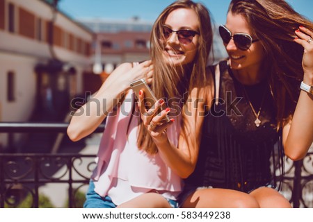 Similar – Image, Stock Photo young girl with sunglasses