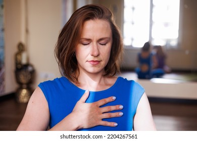 Young Pretty Yoga Girl Portrait Doing Stock Photo 2204267561 | Shutterstock