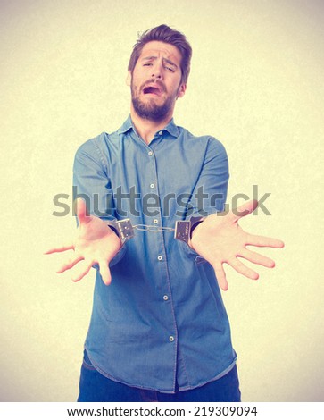 young prisioner man