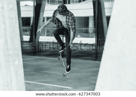 Similar – Image, Stock Photo silent skater