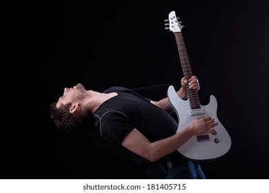 Young And Professional Electric Guitar Player, Horizontal