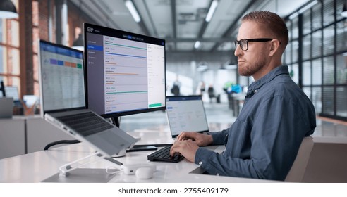 Young Professional Managing Cloud-Based ERP Software On Laptop For Business Optimization - Powered by Shutterstock - Get 15% off with code: PIKWIZARD15
