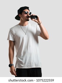 Young Rapper Man Happy Fun Holding Stock Photo 1075222559 | Shutterstock