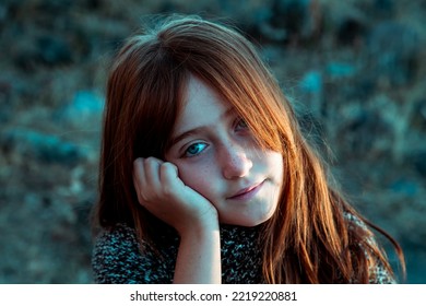 Young Red Hair Girl Model