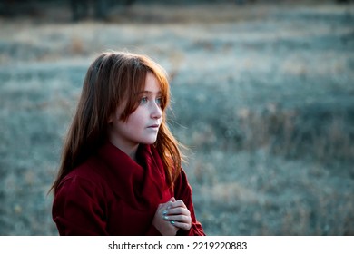 Young Red Hair Girl Model