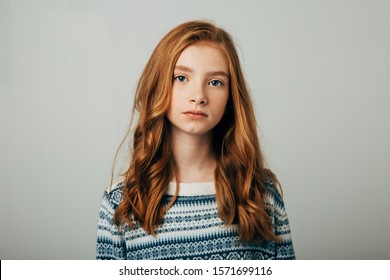 Red hair teen girl