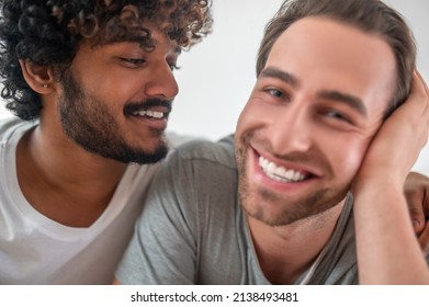 Young romantic Indian man admiring his boyfriend - Powered by Shutterstock