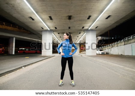 Similar – Image, Stock Photo under the bridge Evening