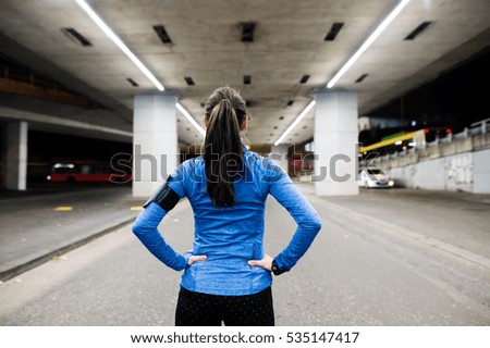 Similar – Image, Stock Photo under the bridge Evening