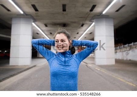 Similar – Image, Stock Photo under the bridge Evening