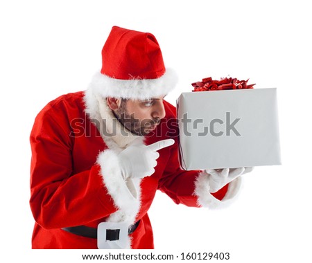 Similar – Foto Bild Junger Mann mit Weihnachtsmütze