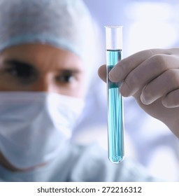 Young Scientist Holding A Test Tube