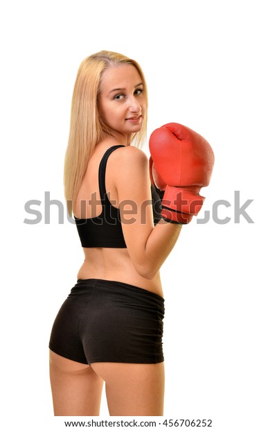 Young Sexy Girl Boxing Gloves库存照片456706252 Shutterstock 6612