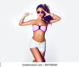 Young Sexy Happy Woman Looking At Camera. Portrait Of Trendy Girl Having Fun. Toned, White Background,not Isolated.Outdoors Lifestyle Portrait,emotional Girl,trendy Chic,lovely Girl,impressed Woman 