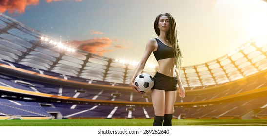 Young busty soccer