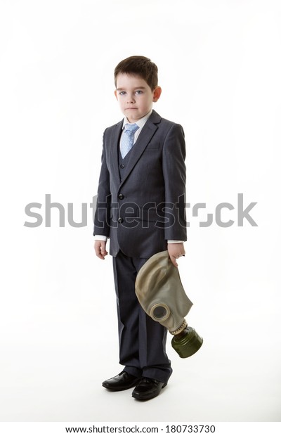 Young Small Boy Dressed Business Suit Stock Photo (Edit Now) 180733730