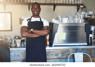 Young Smiling Black Male Apron Posing Stock Photo 562445722 | Shutterstock