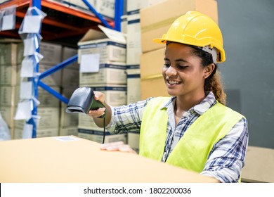 206 Black woman checking goods in a warehouse Images, Stock Photos ...