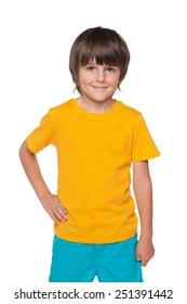 boy with yellow shirt