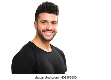 Young Smiling Man Isolated On A White Background