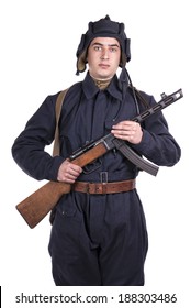 Young Soviet Tank Driver His Gun Stock Photo 188303486 | Shutterstock