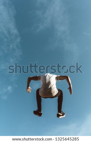 Similar – Image, Stock Photo brown haired man posing