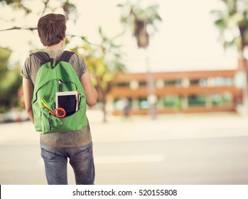 Young Student Man In Campus