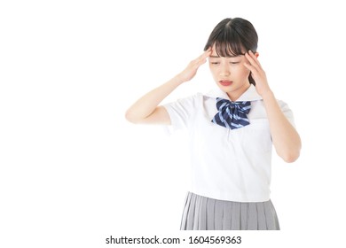 Young Student Suffer From Headache