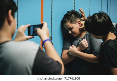 Young Student Torturing Of School Bullying