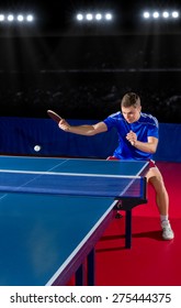 Young Table Tennis Player At Sports Hall