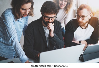 Young Team Working Together Meeting Room Stock Photo 1060090217 ...