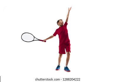 Young Teen Boy Tennis Player Motion Stock Photo 1288204222 | Shutterstock