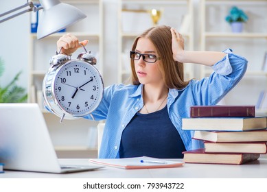 Young teenage female student preparing for exams at home - Powered by Shutterstock