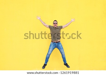 Similar – Mann mit Sonnenbrille und Posing