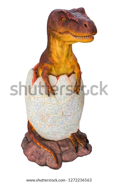 Young Tyrannosaurus Rex Trex Egg Stand Stock Photo 1272236563 ...