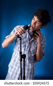 Young And Very Handsome Boy Singing