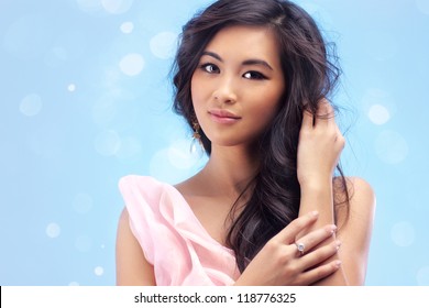 Young Vietnamese Woman Romantic Portrait.