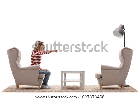 Similar – Mother hugging her baby in front of fireplace