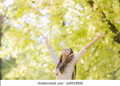 Young woman at the autumn park - Shutterstock ID 169519850