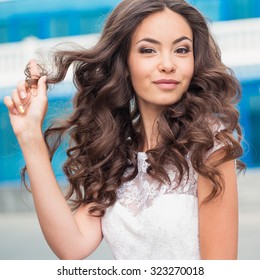 Young Woman With Beautiful Hair