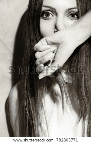 Similar – obscure Young woman Hand