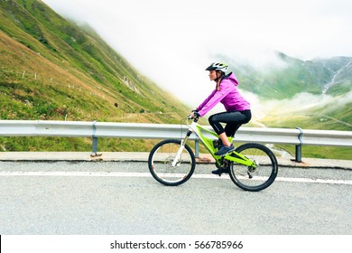 Young Woman Cycling