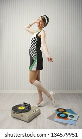 Young Woman Dancing, 1960 Style