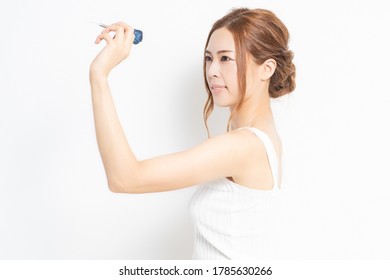 Young Woman With Darts Arrow