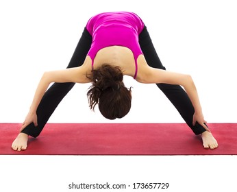 Young Woman Doing Yoga And Pilates  (Series With The Same Model Available)